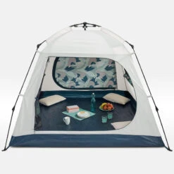 Quechua Abri De Camping 4 Places - Base Easy Fresh - Polyvalent, Instantané à Arceaux -Camping Randonnée Magasin abri de camping 4 places base easy fresh polyvalent instantane a arceaux 2