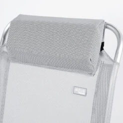 AKTIVE - Chaise Pliante Haute Avec Dossier Haut Réglable 5 Positions, Gris -Camping Randonnée Magasin aktive chaise pliante haute avec dossier haut reglable 5 positions gris 4