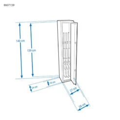 Armoire Forte 4 Armes SOLOGNAC 500 10 Armoire Forte 4 Armes SOLOGNAC 500 -Camping Randonnée Magasin armoire forte 4 armes solognac 500 8