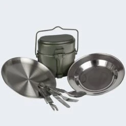 Batterie De Cuisine De Camping, Assiette Plate & Creuse Et Couverts Set -Camping Randonnée Magasin batterie de cuisine de camping assiette plate and creuse et couverts set 2