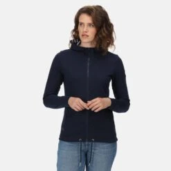 Regatta Bayarma Sweat De Marche Zippé à Capuche Pour Femme - Marine -Camping Randonnée Magasin bayarma sweat de marche zippe a capuche pour femme marine 4