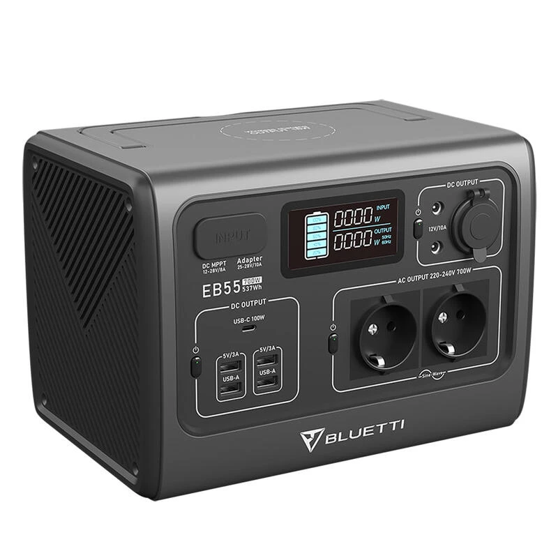 BLUETTI Générateur Solaire EB55 avec Panneau Solaire PV200 BLUETTI Générateur Solaire EB55 Avec Panneau Solaire PV200 -Camping Randonnée Magasin bluetti generateur solaire eb55 avec panneau solaire pv200 2