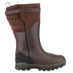 Bottes Chasse Chaudes Imperméables Cuir 900. -Camping Randonnée Magasin bottes chasse chaudes impermeables cuir 900 2