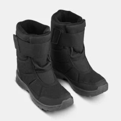 Quechua Bottes De Neige Chaudes Imperméables De Randonnée - SH100 Scratch - ENFANT 24-38 -Camping Randonnée Magasin bottes de neige chaudes impermeables de randonnee sh100 scratch enfant 24 38 1