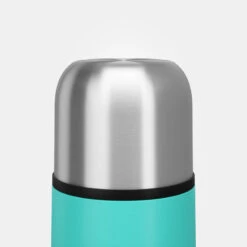 Quechua Bouteille Isotherme Inox 0,4L Avec Gobelet Pour La Randonnée - Turquoise 5 Quechua Bouteille Isotherme Inox 0,4L Avec Gobelet Pour La Randonnée - Turquoise -Camping Randonnée Magasin bouteille isotherme inox 04l avec gobelet pour la randonnee turquoise 3