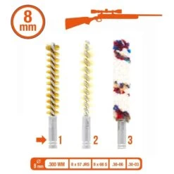Brosses De Rechange Pour Kit Armes Rayées (filetage 8/32) 5 Brosses De Rechange Pour Kit Armes Rayées (filetage 8/32) -Camping Randonnée Magasin brosses de rechange pour kit armes rayees filetage 832 3