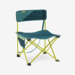 Camping Randonnée Magasin 24 Quechua CHAISE BASSE PLIANTE DE CAMPING MH100 Jaune