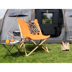 Chaise Longue Tofte - Chaise Relax De Camping - Pliable - Max. 120 Kg - Orange -Camping Randonnée Magasin chaise longue tofte chaise relax de camping pliable max 120 kg orange 2