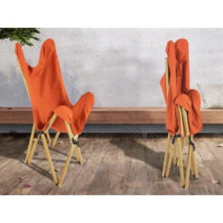 Chaise Longue Tofte - Chaise Relax De Camping - Pliable - Max. 120 Kg - Orange -Camping Randonnée Magasin chaise longue tofte chaise relax de camping pliable max 120 kg orange 5