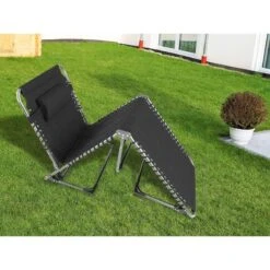 Chaise Longue Torget - Transat - Bain De Soleil 190x60x30 Cm - 150 Kg - Pliable -Camping Randonnée Magasin chaise longue torget transat bain de soleil 190x60x30 cm 150 kg pliable 3