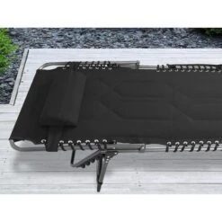 Chaise Longue Torget - Transat - Bain De Soleil 190x60x30 Cm - 150 Kg - Pliable -Camping Randonnée Magasin chaise longue torget transat bain de soleil 190x60x30 cm 150 kg pliable 5