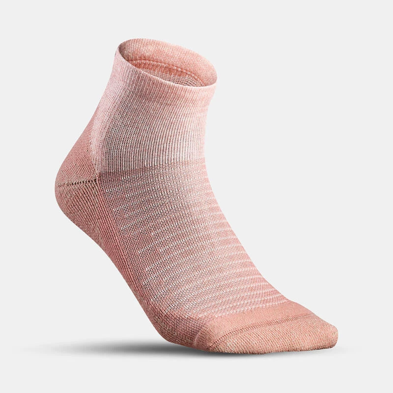Chaussette Hike 100 Mid - Rose et Gris- Lot de 2 paires Quechua Chaussette Hike 100 Mid - Rose Et Gris- Lot De 2 Paires -Camping Randonnée Magasin chaussette hike 100 mid rose et gris lot de 2 paires 4
