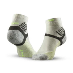 Quechua Chaussettes Randonnée - Hike 500 MID - Gris Jaune - Lot De 2 Paires -Camping Randonnée Magasin chaussettes randonnee hike 500 mid gris jaune lot de 2 paires 1