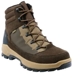 CHAUSSURES CHASSE IMPERMEABLES CHAUDES BEIGE/MARRON CROSSHUNT 500 -Camping Randonnée Magasin chaussures chasse impermeables chaudes beigemarron crosshunt 500 3