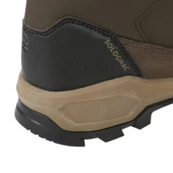 CHAUSSURES CHASSE IMPERMEABLES CHAUDES BEIGE/MARRON CROSSHUNT 500 -Camping Randonnée Magasin chaussures chasse impermeables chaudes beigemarron crosshunt 500 5