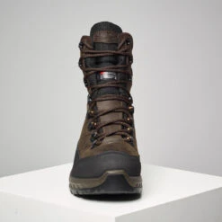 CHAUSSURES CHASSE IMPERMÉABLES CHAUDES CUIR CROSSHUNT 540 MARRON -Camping Randonnée Magasin chaussures chasse impermeables chaudes cuir crosshunt 540 marron 4
