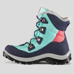 Quechua CHAUSSURES CHAUDES IMPERMÉABLES DE RANDONNÉE -SH500 WARM HIGH LACET-ENFANT 30-38 -Camping Randonnée Magasin chaussures chaudes impermeables de randonnee sh500 warm high lacet enfant 30 38 2