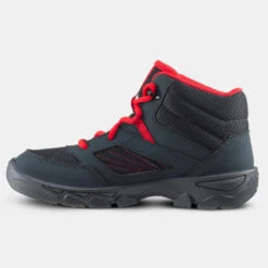 Quechua Chaussures De Randonnée Enfant Avec Lacets MH100 MID Grise Foncée Du 35 AU 38 -Camping Randonnée Magasin chaussures de randonnee enfant avec lacets mh100 mid grise foncee du 35 au 38 1