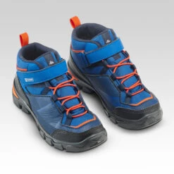 Quechua Chaussures Imperméables De Randonnée -MH120 MID Bleues- Enfant 28 AU 34 Scratch -Camping Randonnée Magasin chaussures impermeables de randonnee mh120 mid bleues enfant 28 au 34 scratch 2