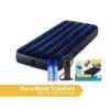 Intex Classic Downy - Lit Gonflable - 191x76x25cm - Compris Les Accessoires -Camping Randonnée Magasin classic downy lit gonflable 191x76x25cm compris les accessoires