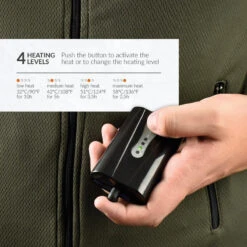 Couche De Base Sans Manches - Coupe Régulière Avec Fermeture à Glissière - Kaki -Camping Randonnée Magasin couche de base sans manches coupe reguliere avec fermeture a glissiere kaki 2