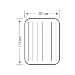 Intex Downy Full Airbed - Lit Gonflable - 191x137x25cm - Avec Accessoires -Camping Randonnée Magasin downy full airbed lit gonflable 191x137x25cm avec accessoires 3