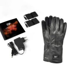 Gants En Cuir Chauffants - Extra Chauds - Noirs -Camping Randonnée Magasin gants en cuir chauffants extra chauds noirs 5