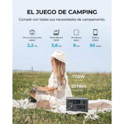 Générateur Solaire BLUETTI EB55 Avec Panneau Solaire PV120S Pour Camping -Camping Randonnée Magasin generateur solaire bluetti eb55 avec panneau solaire pv120s pour camping 1