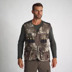 GILET CHASSE 500 CAMOUFLAGE TREEMETIC -Camping Randonnée Magasin gilet chasse 500 camouflage treemetic 2