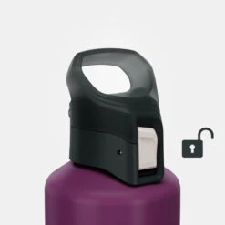 Quechua Gourde Alu 1L Avec Bouchon à Ouverture Rapide Pour La Randonnée - Violet 6 Quechua Gourde Alu 1L Avec Bouchon à Ouverture Rapide Pour La Randonnée - Violet -Camping Randonnée Magasin gourde alu 1l avec bouchon a ouverture rapide pour la randonnee violet 4