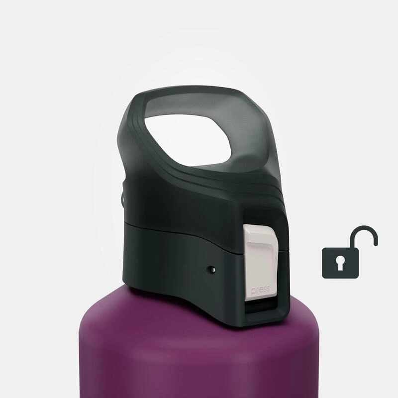 Gourde alu 1L avec bouchon à ouverture rapide pour la randonnée - violet Quechua Gourde Alu 1L Avec Bouchon à Ouverture Rapide Pour La Randonnée - Violet -Camping Randonnée Magasin gourde alu 1l avec bouchon a ouverture rapide pour la randonnee violet 4