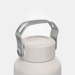 Quechua Gourde Inox 0,6L Avec Bouchon à Vis Pour La Randonnée - Blanc -Camping Randonnée Magasin gourde inox 06l avec bouchon a vis pour la randonnee blanc 3
