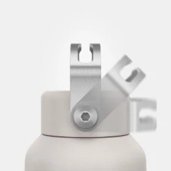 Quechua Gourde Inox 0,6L Avec Bouchon à Vis Pour La Randonnée - Blanc -Camping Randonnée Magasin gourde inox 06l avec bouchon a vis pour la randonnee blanc 4