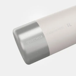 Quechua Gourde Inox 1L Avec Bouchon à Vis Pour La Randonnée - Blanc -Camping Randonnée Magasin gourde inox 1l avec bouchon a vis pour la randonnee blanc 2