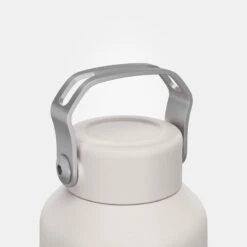 Quechua Gourde Inox 1L Avec Bouchon à Vis Pour La Randonnée - Blanc -Camping Randonnée Magasin gourde inox 1l avec bouchon a vis pour la randonnee blanc 3