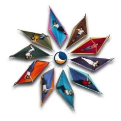 TICKET TO THE MOON Hamac King SizeAqua / Gris Foncé -Camping Randonnée Magasin hamac king sizeaqua gris fonce 2