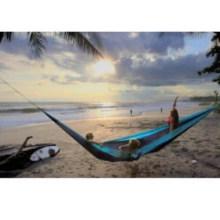 TICKET TO THE MOON Hamac King SizeAqua / Gris Foncé -Camping Randonnée Magasin hamac king sizeaqua gris fonce 4