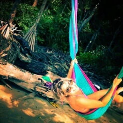 TICKET TO THE MOON Hamac TTTM Original Bleu Aqua / Rose -Camping Randonnée Magasin hamac tttm original bleu aqua rose 2