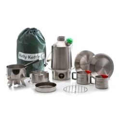 Kelly Kettle Kit Ultime 'Scout' - Acier Inoxydable NOUVEAU -Camping Randonnée Magasin kelly kettle kit ultime scout acier inoxydable nouveau 1