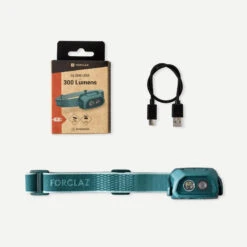Lampe Frontale Rechargeable - 300 Lumens - HL500 USB V3 - Turquoise -Camping Randonnée Magasin lampe frontale rechargeable 300 lumens hl500 usb v3 turquoise 6