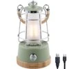 Lampe Lanterne De Camping LED Kiruna - Rechargeable - USB - Bambou - Style Rétro -Camping Randonnée Magasin lampe lanterne de camping led kiruna rechargeable usb bambou style retro