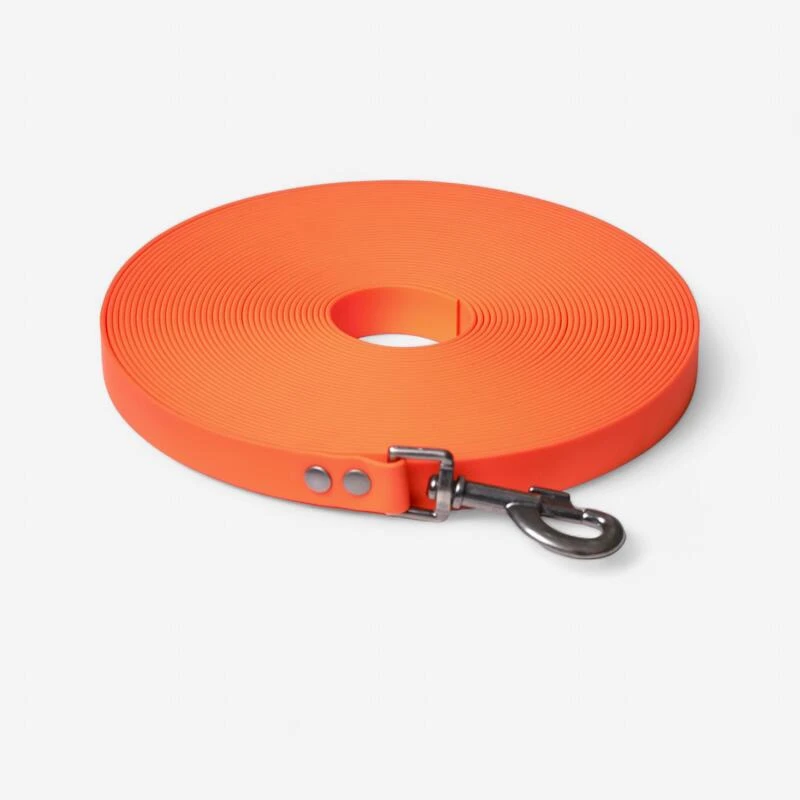 Longe Plate pour chien 15m fluo orange Longe Plate Pour Chien 15m Fluo Orange -Camping Randonnée Magasin longe plate pour chien 15m fluo orange