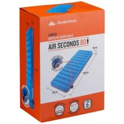 Quechua MATELAS GONFLABLE DE CAMPING - AIR SECONDS 80 CM - 1 PERSONNE -Camping Randonnée Magasin matelas gonflable de camping air seconds 80 cm 1 personne 3