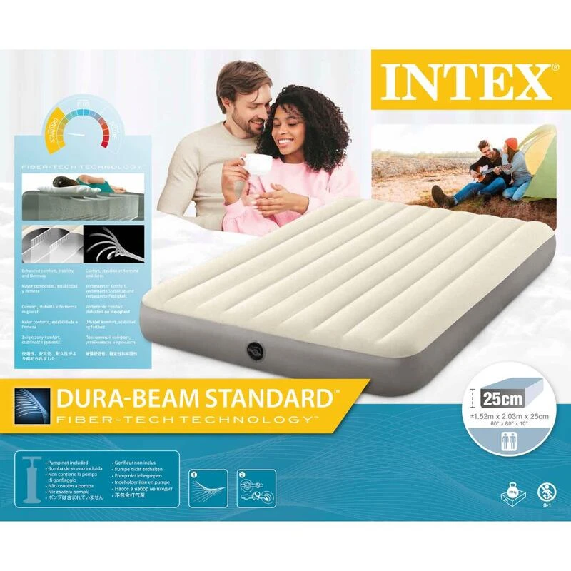 Matelas gonflable - Intex Single-High -2 personnes Matelas Gonflable - Intex Single-High -2 Personnes -Camping Randonnée Magasin matelas gonflable intex single high 2 personnes 4