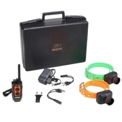 PACK 2 COLLIERS + TÉLÉCOMMANDE DE DRESSAGE ET REPÉRAGE POUR CHIEN DOGTRA 2600T&B -Camping Randonnée Magasin pack 2 colliers telecommande de dressage et reperage pour chien dogtra 2600t and b 1