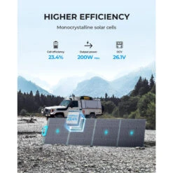 Panneau Solaire BLUETTI PV200 | 200 W -Camping Randonnée Magasin panneau solaire bluetti pv200 200 w 2