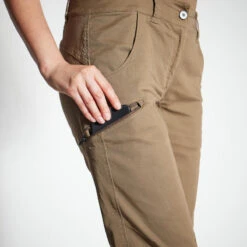 PANTALON CHASSE FEMME RESPIRANT 500 MARRON -Camping Randonnée Magasin pantalon chasse femme respirant 500 marron 3