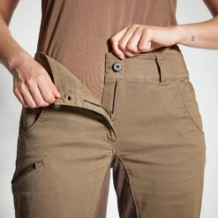 PANTALON CHASSE FEMME RESPIRANT 500 MARRON -Camping Randonnée Magasin pantalon chasse femme respirant 500 marron 5