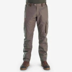 PANTALON CHASSE IMPERMÉABLE CHAUD 500 VERT -Camping Randonnée Magasin pantalon chasse impermeable chaud 500 vert 2