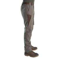 PANTALON CHASSE IMPERMÉABLE CHAUD 500 VERT -Camping Randonnée Magasin pantalon chasse impermeable chaud 500 vert 3